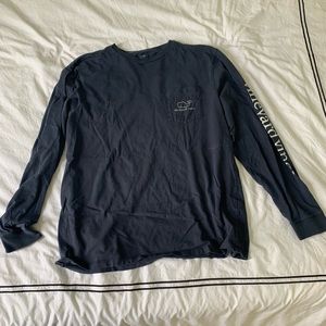 Vineyard Vines Vintage Dark Blue Long Sleeve Tee
